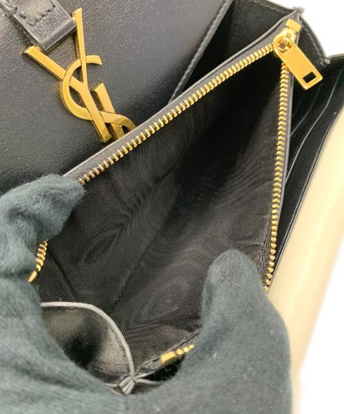 Saint Laurent Paris（サンローランパリ）Saint Laurent Paris (サンローランパリ) 長財布 ブラック×ホワイトの古着・服飾アイテム