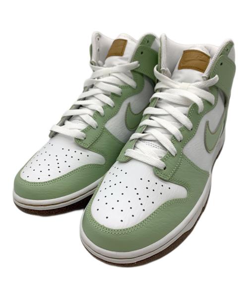 NIKE（ナイキ）NIKE (ナイキ) ハイカットスニーカー ホワイト×グリーン サイズ:27.5の古着・服飾アイテム