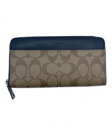 COACH（コーチ）の古着「長財布」｜ブラウン×ブラック