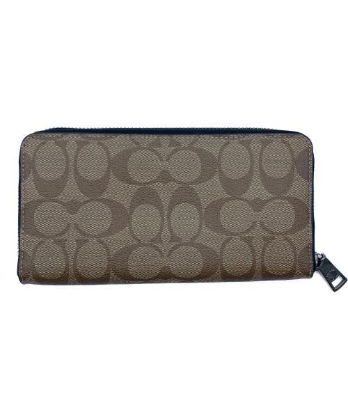 COACH（コーチ）COACH (コーチ) 長財布 ブラウン×ブラックの古着・服飾アイテム