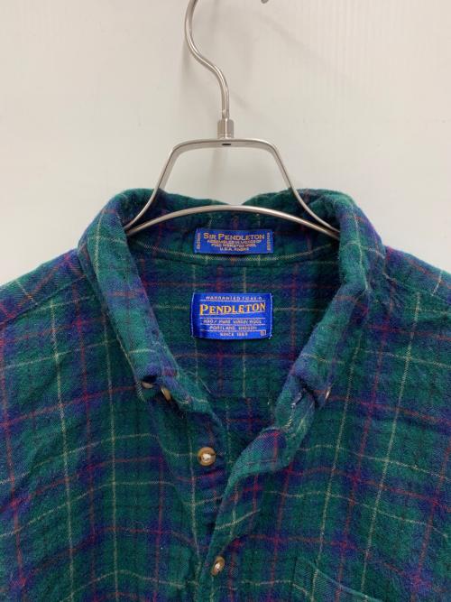 PENDLETON（ペンドルトン）PENDLETON (ペンドルトン) チェックシャツ グリーン サイズ:Lの古着・服飾アイテム