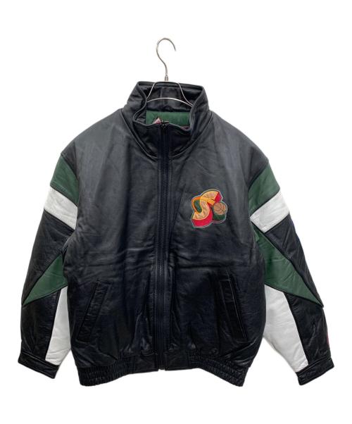 wilsons leather（ウィルソンズレザー）wilsons leather (ウィルソンズレザー) レザージャケット ブラック サイズ:Lの古着・服飾アイテム