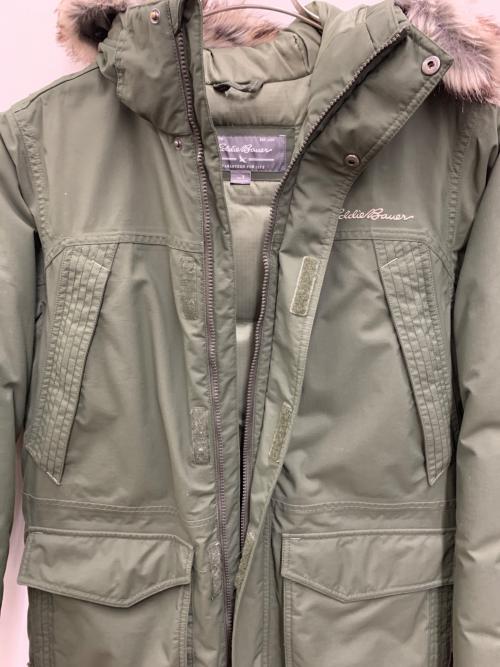 Eddie Bauer（エディーバウアー）Eddie Bauer (エディーバウアー) ダウンジャケット オリーブ サイズ:Sの古着・服飾アイテム