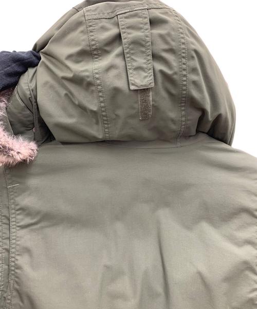 Eddie Bauer（エディーバウアー）Eddie Bauer (エディーバウアー) ダウンジャケット オリーブ サイズ:Sの古着・服飾アイテム