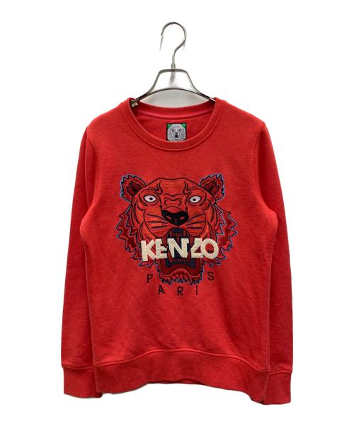 KENZO（ケンゾー）KENZO (ケンゾー) 刺繍スウェット レッド サイズ:Mの古着・服飾アイテム
