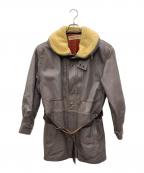 GIORGIO ARMANIジョルジョアルマーニ）の古着「レザーコート」｜ブラウン