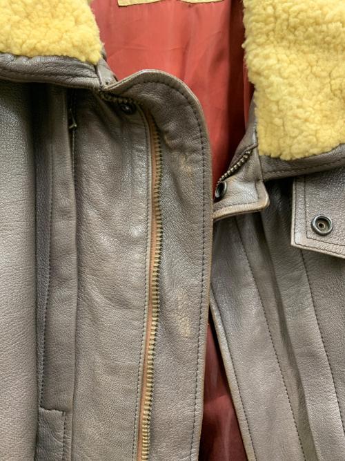 GIORGIO ARMANI（ジョルジョアルマーニ）GIORGIO ARMANI (ジョルジョアルマーニ) レザーコート ブラウン サイズ:不明の古着・服飾アイテム