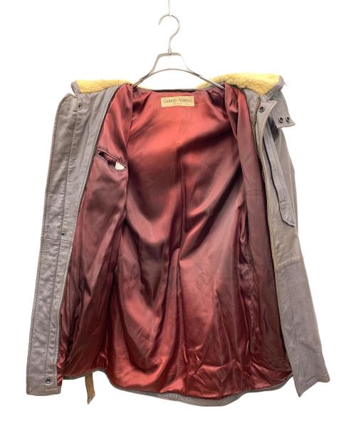 GIORGIO ARMANI（ジョルジョアルマーニ）GIORGIO ARMANI (ジョルジョアルマーニ) レザーコート ブラウン サイズ:不明の古着・服飾アイテム