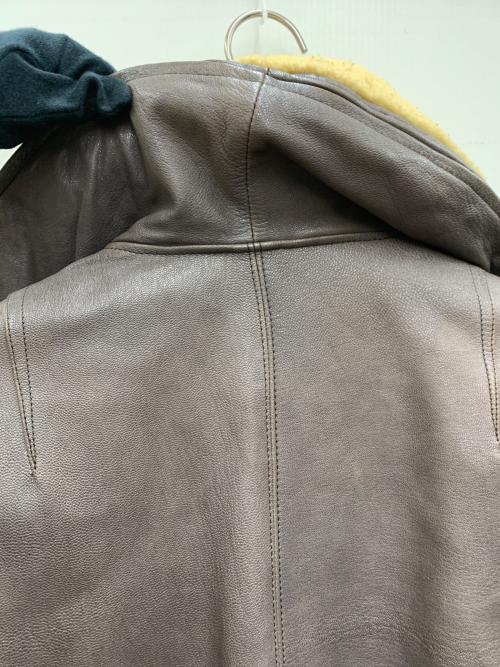 GIORGIO ARMANI（ジョルジョアルマーニ）GIORGIO ARMANI (ジョルジョアルマーニ) レザーコート ブラウン サイズ:不明の古着・服飾アイテム