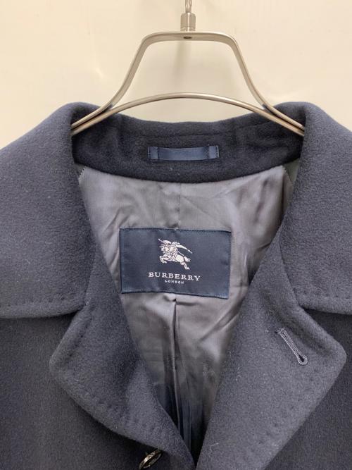 BURBERRY LONDON（バーバリーロンドン）BURBERRY LONDON (バーバリーロンドン) カシミヤコート ネイビー サイズ:Mの古着・服飾アイテム