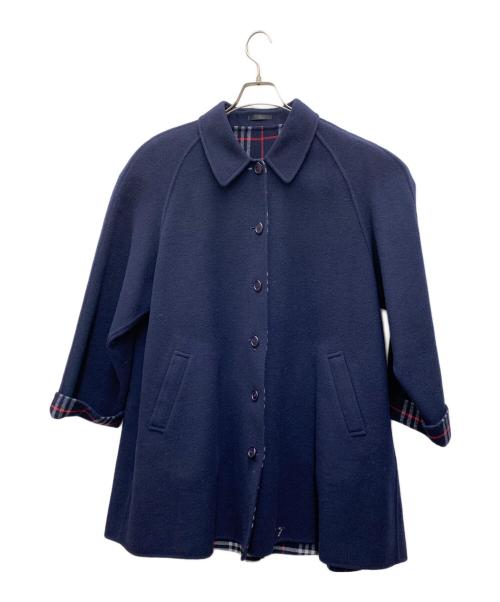Burberry's（バーバリー）Burberry's (バーバリーズ) ウールコート ネイビー サイズ:11ARの古着・服飾アイテム