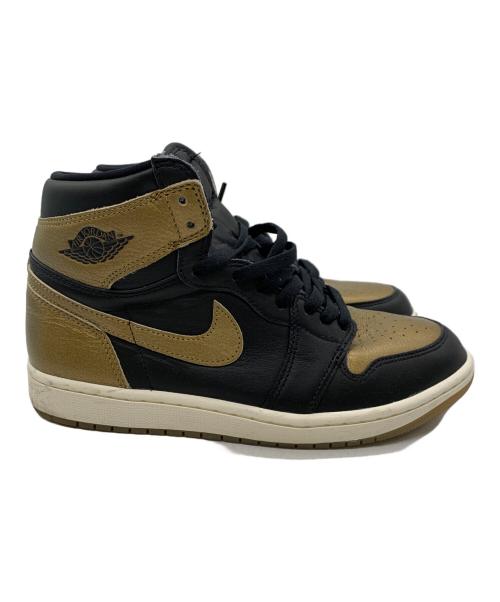 NIKE（ナイキ）NIKE (ナイキ) Air Jordan 1 Retro High OG ゴールド×ブラック サイズ:26.5の古着・服飾アイテム