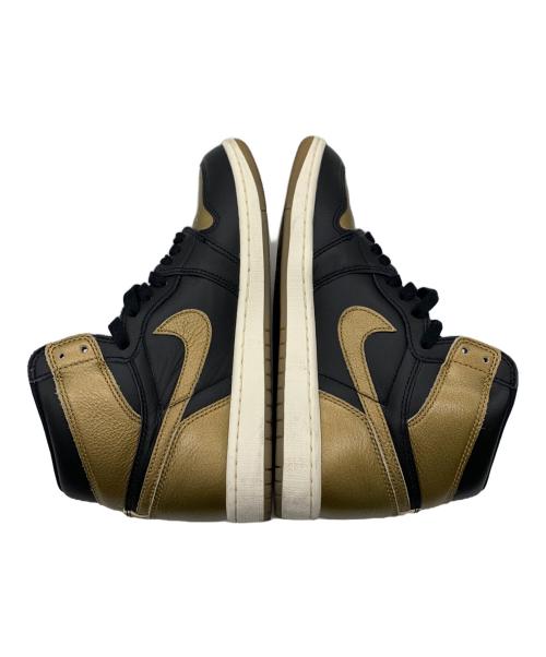NIKE（ナイキ）NIKE (ナイキ) Air Jordan 1 Retro High OG ゴールド×ブラック サイズ:26.5の古着・服飾アイテム
