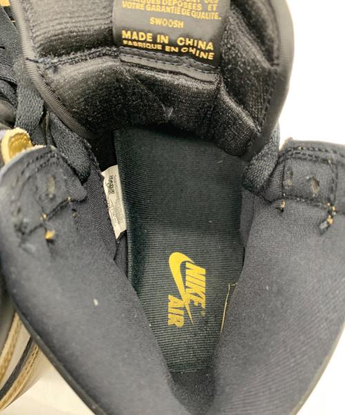 NIKE（ナイキ）NIKE (ナイキ) Air Jordan 1 Retro High OG ゴールド×ブラック サイズ:26.5の古着・服飾アイテム