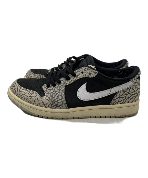 NIKE（ナイキ）NIKE (ナイキ) Air Jordan 1 Retro Low OG ブラック×グレー サイズ:26.5の古着・服飾アイテム