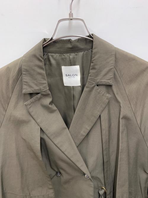 SALON（サロン）SALON (サロン) コート オリーブ サイズ:Mの古着・服飾アイテム