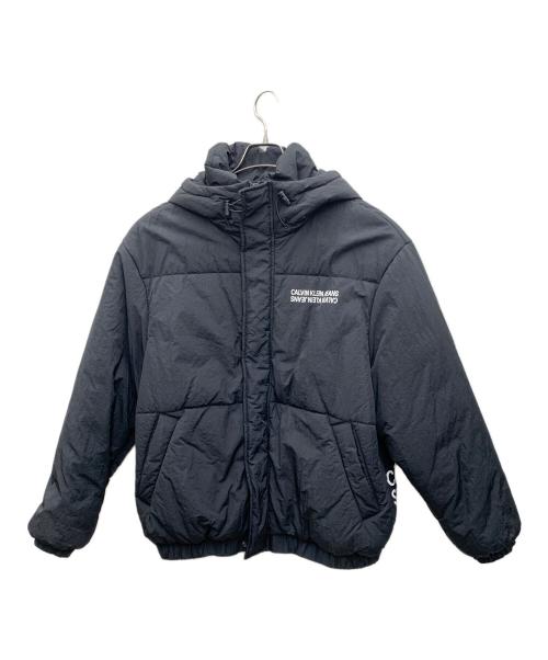 Calvin Klein Jeans（カルバンクラインジーンズ）Calvin Klein Jeans (カルバンクラインジーンズ) 中綿ジャケット ブラック サイズ:Lの古着・服飾アイテム