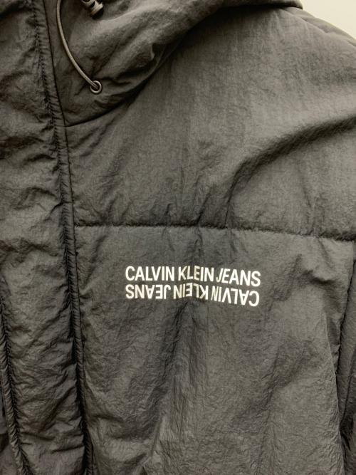 Calvin Klein Jeans（カルバンクラインジーンズ）Calvin Klein Jeans (カルバンクラインジーンズ) 中綿ジャケット ブラック サイズ:Lの古着・服飾アイテム