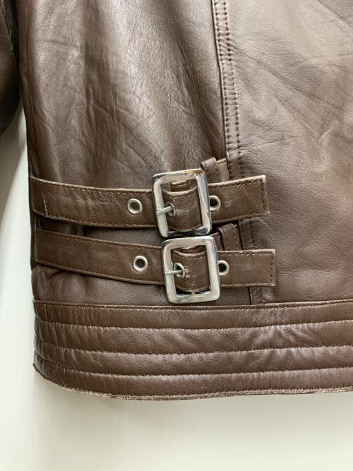 FREEDOM（フリーダム）freedom (フリーダム) レザージャケット ブラウン サイズ:3Lの古着・服飾アイテム