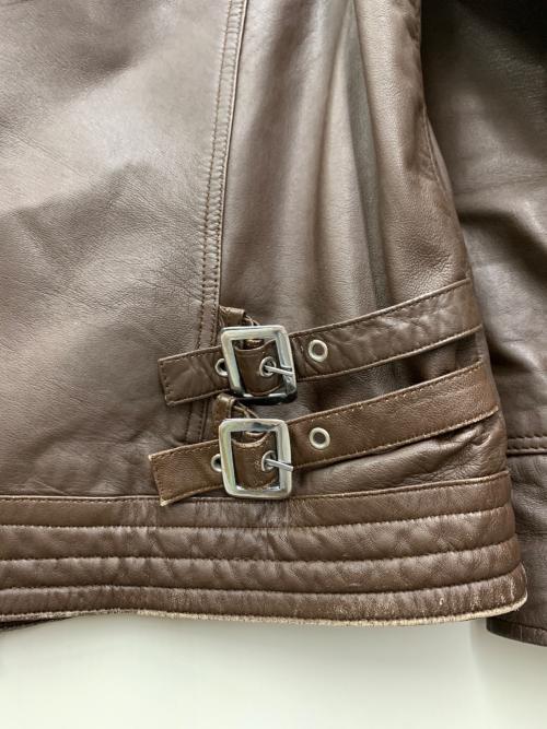 FREEDOM（フリーダム）freedom (フリーダム) レザージャケット ブラウン サイズ:3Lの古着・服飾アイテム