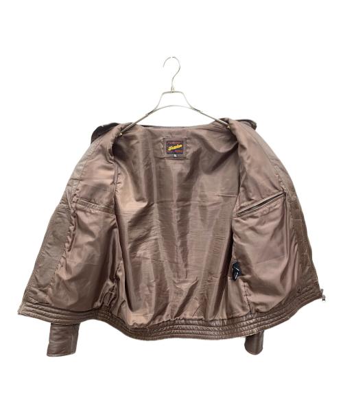 FREEDOM（フリーダム）freedom (フリーダム) レザージャケット ブラウン サイズ:3Lの古着・服飾アイテム