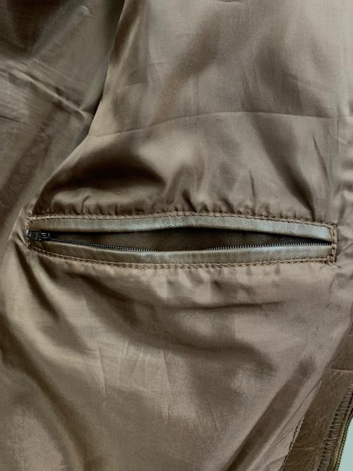 FREEDOM（フリーダム）freedom (フリーダム) レザージャケット ブラウン サイズ:3Lの古着・服飾アイテム