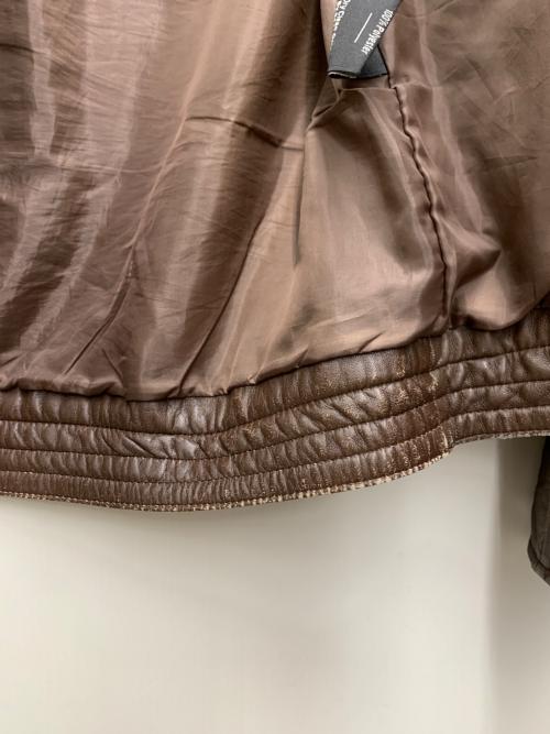 FREEDOM（フリーダム）freedom (フリーダム) レザージャケット ブラウン サイズ:3Lの古着・服飾アイテム