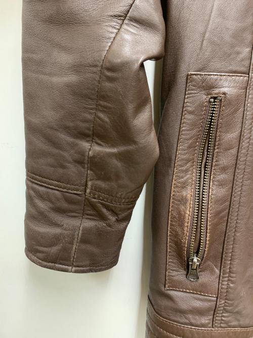 FREEDOM（フリーダム）freedom (フリーダム) レザージャケット ブラウン サイズ:3Lの古着・服飾アイテム