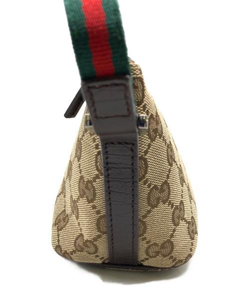 GUCCI（グッチ）GUCCI (グッチ) ハンドバッグ　GGシェリーライン ベージュの古着・服飾アイテム