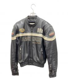 KADOYA（カドヤ）の古着「レザーライダースジャケット」｜ブラック