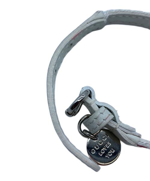 GUCCI（グッチ）GUCCI (グッチ) ブレスレット ホワイト×レッドの古着・服飾アイテム