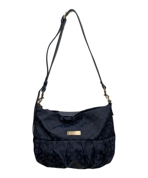 russet（ラシット）russet (ラシット) ショルダーバッグ ブラック×ネイビーの古着・服飾アイテム