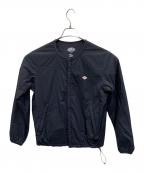 DANTONダントン）の古着「ノーカラーナイロンジャケット」｜ブラック