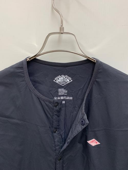 DANTON（ダントン）DANTON (ダントン) ノーカラーナイロンジャケット ブラック サイズ:Mの古着・服飾アイテム