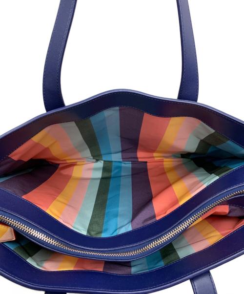 PAUL SMITH（ポールスミス）PAUL SMITH (ポールスミス) クラシックレザートートバッグ ネイビーの古着・服飾アイテム