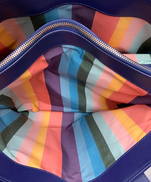 PAUL SMITH（ポールスミス）PAUL SMITH (ポールスミス) クラシックレザートートバッグ ネイビーの古着・服飾アイテム