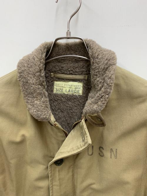 BUZZ RICKSON'S（バズリクソンズ）Buzz Rickson's (バズリクソンズ) デッキジャケット オリーブ サイズ:Lの古着・服飾アイテム