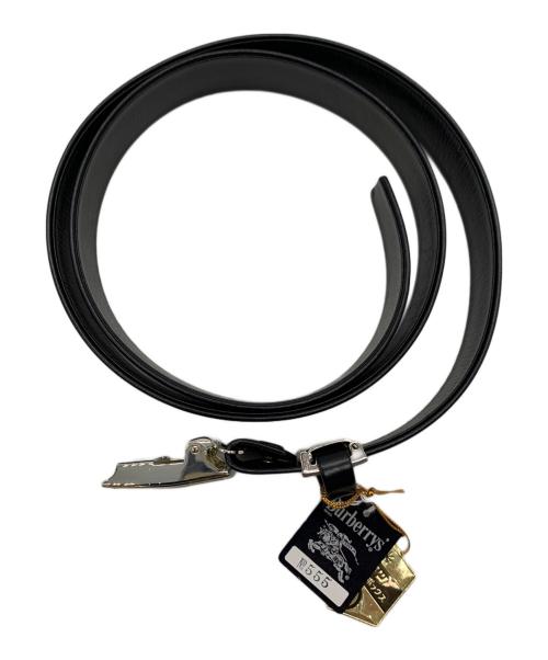 Burberry's（バーバリーズ）Burberry's (バーバリーズ) レザーベルト ブラック 未使用品の古着・服飾アイテム