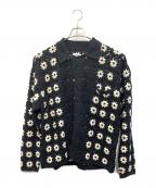 JOURNAL STANDARD relumeジャーナルスタンダード レリューム）の古着「ニットカーディガン」｜ブラック×ベージュ