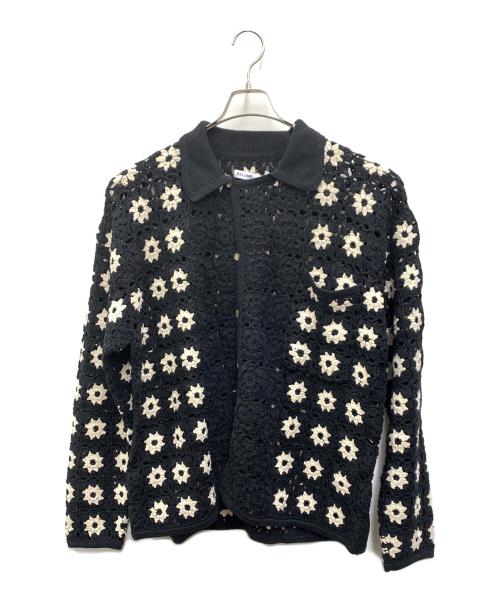 JOURNAL STANDARD relume（ジャーナルスタンダード レリューム）JOURNAL STANDARD relume (ジャーナルスタンダード レリューム) ニットカーディガン ブラック×ベージュ サイズ:L 未使用品の古着・服飾アイテム