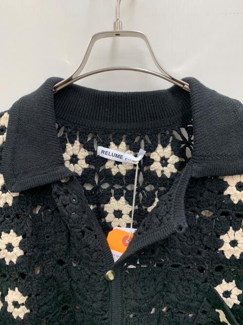 JOURNAL STANDARD relume（ジャーナルスタンダード レリューム）JOURNAL STANDARD relume (ジャーナルスタンダード レリューム) ニットカーディガン ブラック×ベージュ サイズ:L 未使用品の古着・服飾アイテム