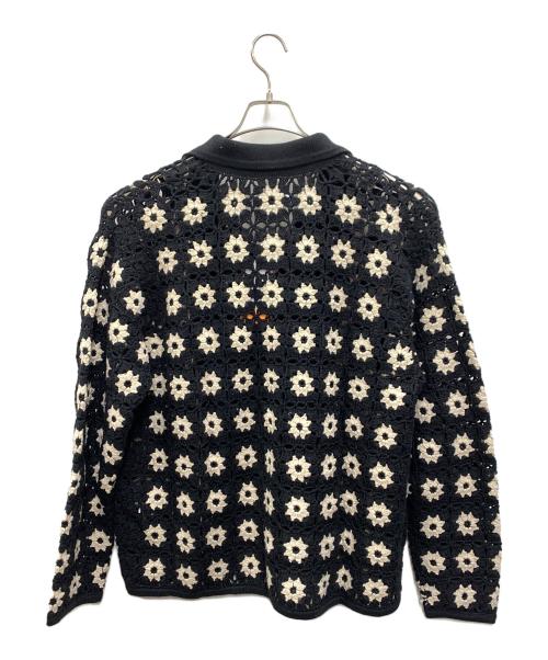 JOURNAL STANDARD relume（ジャーナルスタンダード レリューム）JOURNAL STANDARD relume (ジャーナルスタンダード レリューム) ニットカーディガン ブラック×ベージュ サイズ:L 未使用品の古着・服飾アイテム