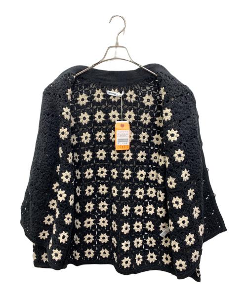 JOURNAL STANDARD relume（ジャーナルスタンダード レリューム）JOURNAL STANDARD relume (ジャーナルスタンダード レリューム) ニットカーディガン ブラック×ベージュ サイズ:L 未使用品の古着・服飾アイテム