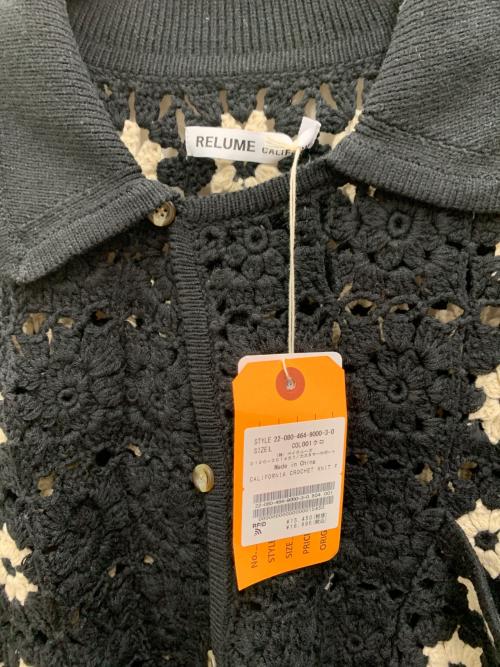 JOURNAL STANDARD relume（ジャーナルスタンダード レリューム）JOURNAL STANDARD relume (ジャーナルスタンダード レリューム) ニットカーディガン ブラック×ベージュ サイズ:L 未使用品の古着・服飾アイテム