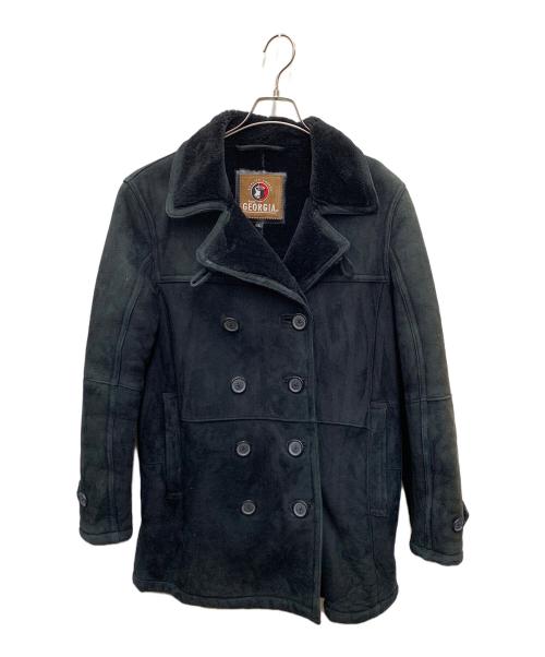 Georgia（ジョージア）GEORGIA (ジョージア) ムートンコート ブラック サイズ:Lの古着・服飾アイテム