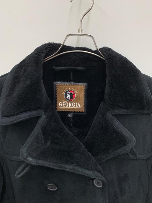 Georgia（ジョージア）GEORGIA (ジョージア) ムートンコート ブラック サイズ:Lの古着・服飾アイテム