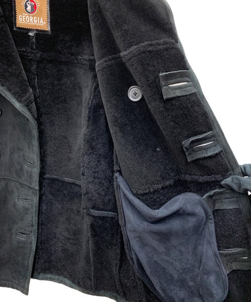 Georgia（ジョージア）GEORGIA (ジョージア) ムートンコート ブラック サイズ:Lの古着・服飾アイテム