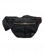 PORTERポーター）の古着「ボディーバッグ」｜ブラック×オレンジ