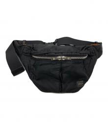 PORTER（ポーター）の古着「ボディーバッグ」｜ブラック×オレンジ