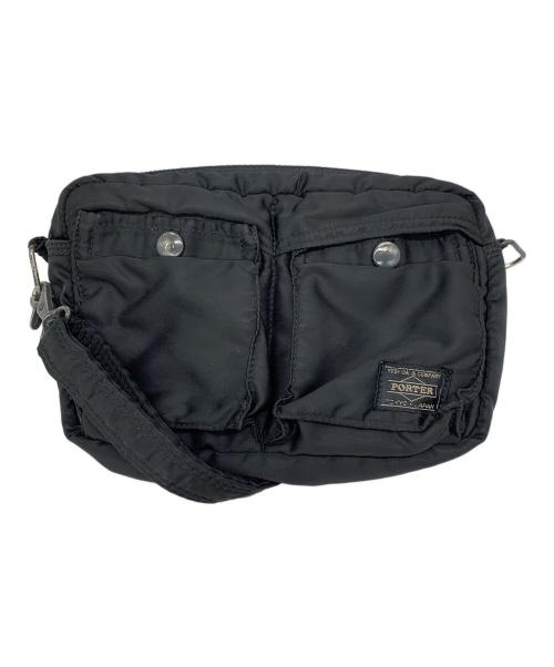 PORTER（ポーター）PORTER (ポーター) ショルダーバッグ ブラック×オレンジの古着・服飾アイテム